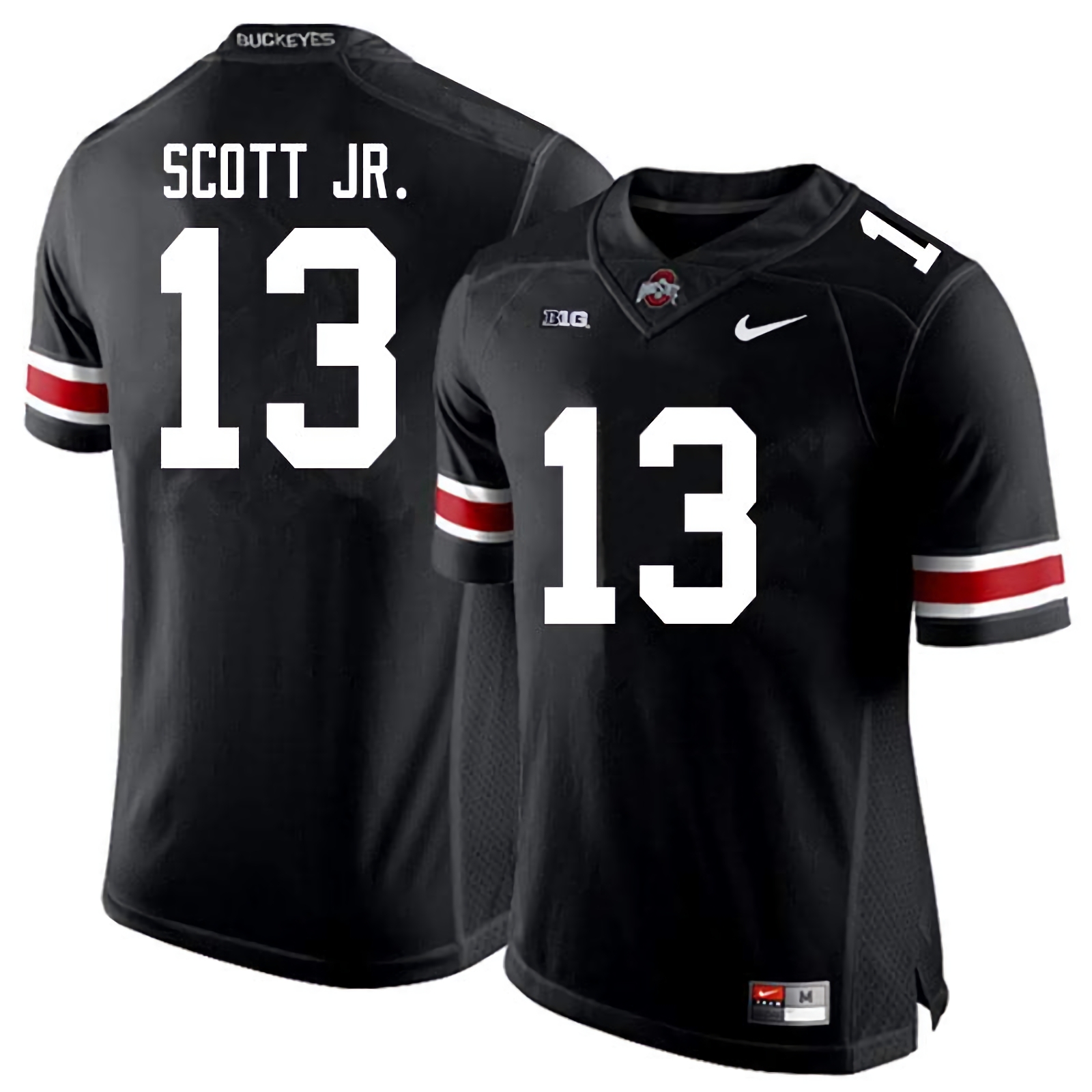 Gee Scott Jr. Ohio State Buckeyes Men's NCAA #13 Nike Black College Stitched Football Jersey DPE4656CJ